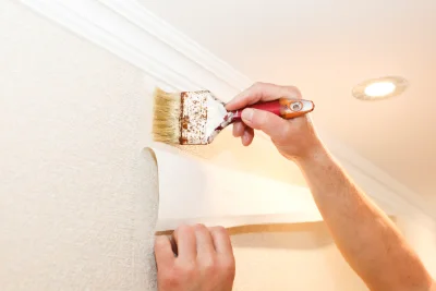 Pose de papier peint à Vers-en-Montagne — revêtements muraux et toiles de verre